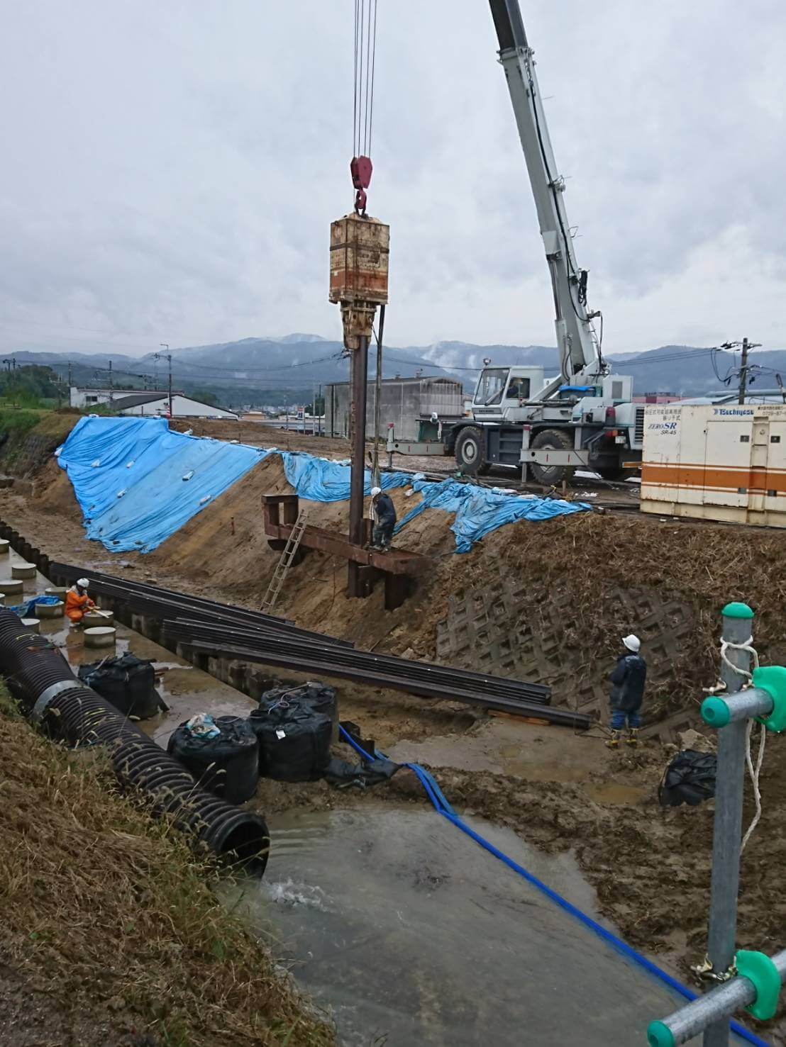 長谷川集中豪雨・天井川等対策工事