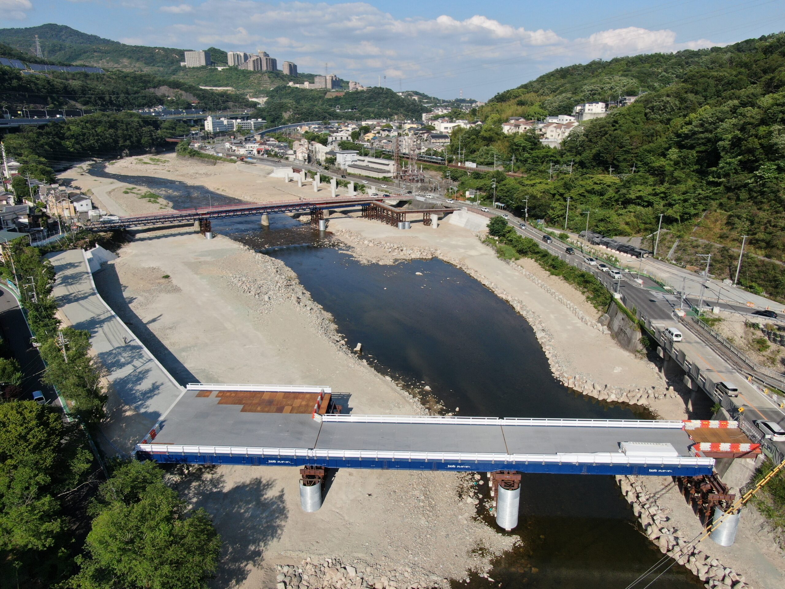 西宝橋迂回路（車道・歩道）工事